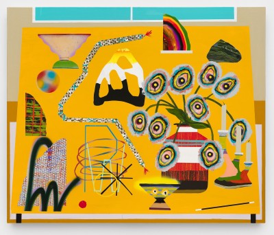 Paul Wackers - STRATEGIES TOWARDS BETTER DAY ; Acrylic & spray paint on canvas - 101.5 x 122 Cm - 2023
