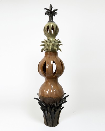 Jérôme Meynen - HANAMI 4 ; Glazed Ceramic - 25 x 84 cm - 2025