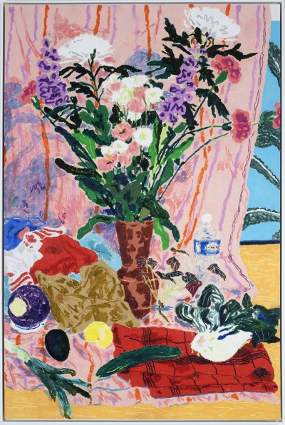 Gwendal Le Bec - LA BOUTEILLE D'EAU ; Oil pastel on cardboard - Framed 122 x 82 cm - 2026