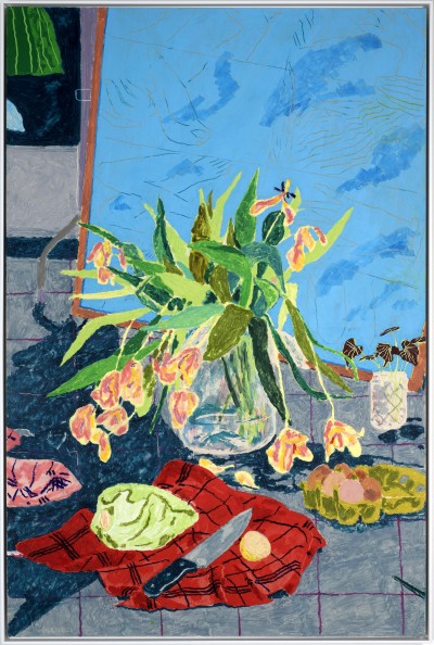 Gwendal Le Bec - LE COUTEAU ; Oil pastel on cardboard - Framed 122 x 82 cm - 2026