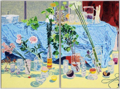 Gwendal Le Bec - LE PETIT COCHON ; Oil pastel on cardboard - Framed 122 x 164 cm - 2026