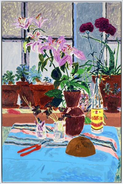 Gwendal Le Bec - LE SÉCATEUR ; Oil pastel on cardboard - Framed 122 x 82 cm - 2026