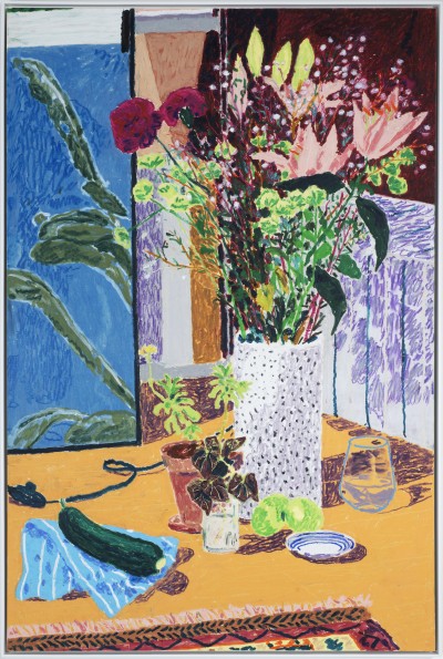 Gwendal Le Bec - PANOYAUX OUVERTURE ; Oil pastel on cardboard - Framed 122 x 82 Cm - 2026