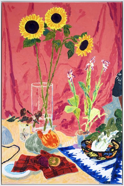 Gwendal Le Bec - UN QUART DE COURGE ; Oil pastel on cardboard - Framed 122 x 82 cm - 2026