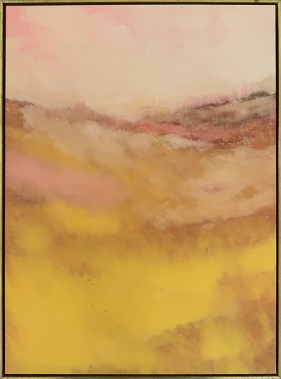 Steve Dehoux - HORIZON INTERIEUR #1 ; Oil on paper - 22.5 x 30.5 Cm - 2025