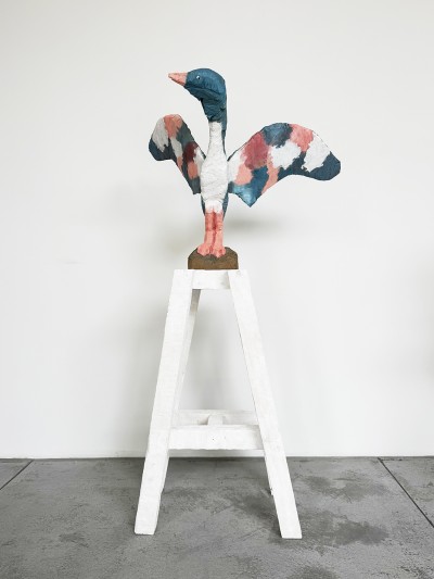 Nicolas Jullien - CORMORON ; Limewood and acrylic - +- 65 x 65 x 82 Cm - 2025