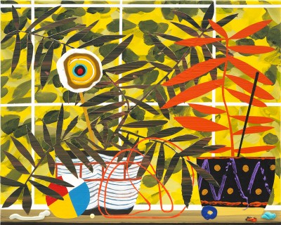 Paul Wackers - SEING & BELIEVING ; Acrylic & Spray on canvas - 61 x 72 cm - 2023