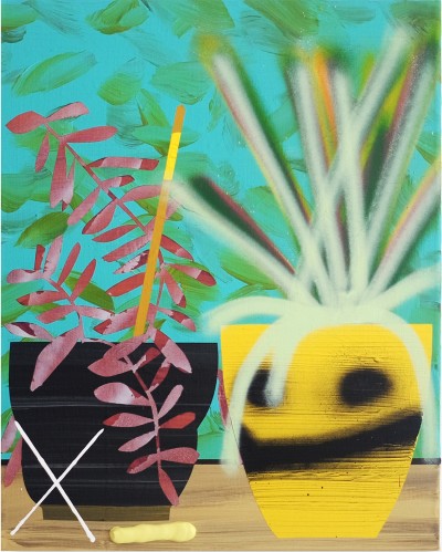 Paul Wackers - FREAK SCENE ; Acrylic & Spray on canvas - 51 x 40 cm - 2023