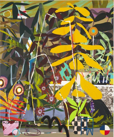 Paul Wackers - IT BLINKS BACK ; Acrylic & Spray on canvas - 152,5 x 127 cm - 2023