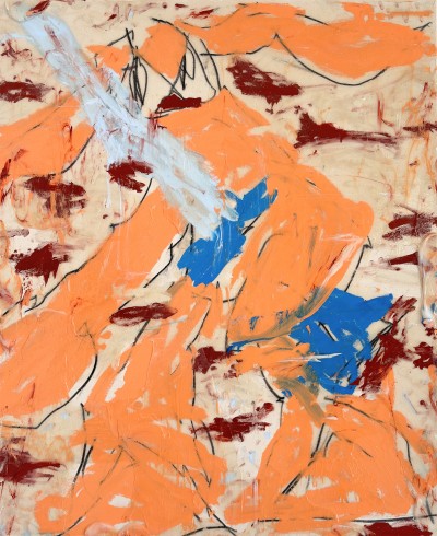 Maite y Manuel - HELP ME SOMEBODY ; Acrylic, pitt graphite, acrylic resin on canvas - 101 x 82 cm - 2026