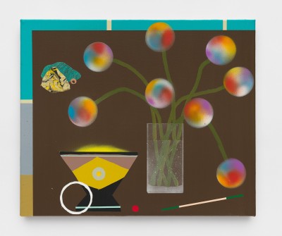 Paul Wackers - FOR NOW ; Acrylic & Spray on canvas - 51 x 61 cm - 2023
