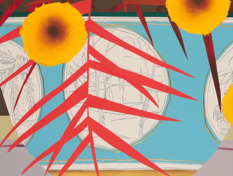 Paul Wackers - WE'VE GOT TIME AND A PLAN ; Acrylic and spray paint on canvas - 101.5 x 122 Cm - 2023