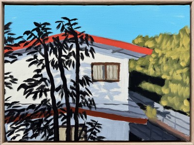 Jean Julien - LETA'S HOUSE ; Acrylic on canvas - 46 x 33 Cm - 2025