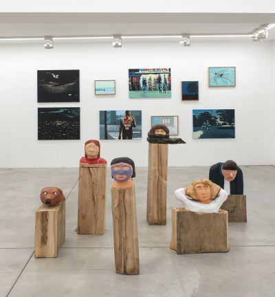 Nicolas Jullien - Jean Jullien - Yann Le Bec - Gwendal Le Bec - LES GENS - Exhibition view - 2020