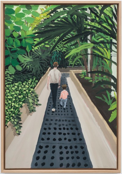 Jean Jullien - JARDIN DES PLANTES ; Acrylic on Canvas - 50 x 73 cm - 2020