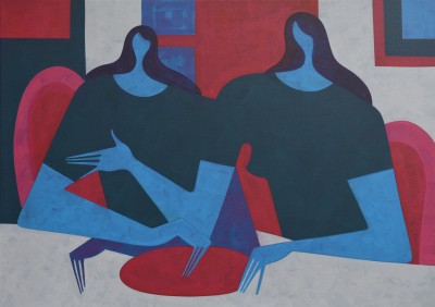 Parra - THE WRONG ORDER ; Acrylic on canvas - 120 x 85 cm - 2024