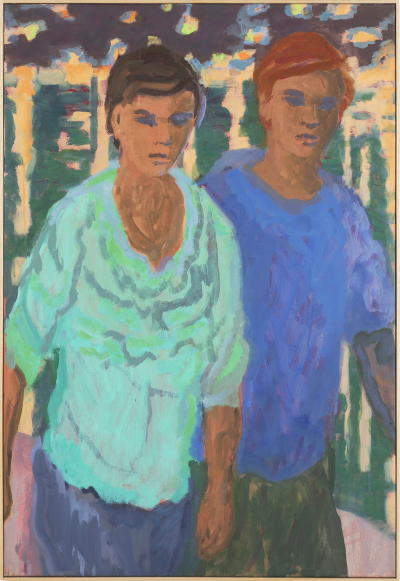 Brian Lotti - PROMENADE 4 ; Oil on linen - Framed 92,5 x 64,5 cm - 2026
