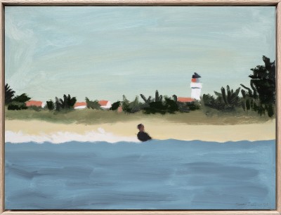 Jean Jullien LE PHARE, 2024 Signed Acrylic on canvas Unframed : 46 x 61 cm