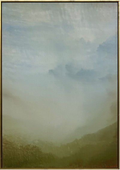 Steve Dehoux - ELISHA #51-131 ; Oil on paper - 33.5 x 23.5 Cm - 2020