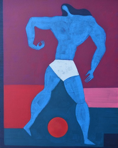 Parra - SOCCERED OUT ; Acrylic on wood - 40 x 50 Cm - 2025