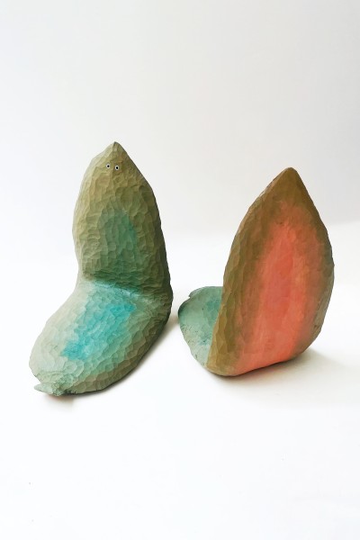 Nicolas Jullien - PARADE NUPTIALE ; Limewood & Acrylic - W40 x H37 x D33 cm - 2026