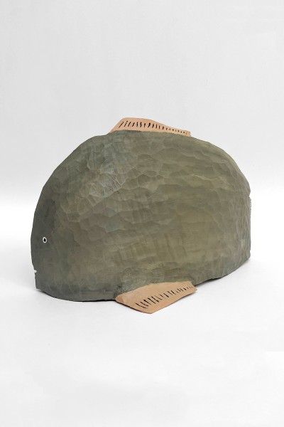 Nicolas Jullien - POISSON CAILLOU ; Limewood & Acrylic - W27 x H17 x D9 cm - 2026