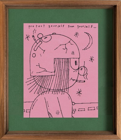Antoine Detaille - SAFETY FIRST ; Ink on paper - 23,5 x 27.5 cm - 2025