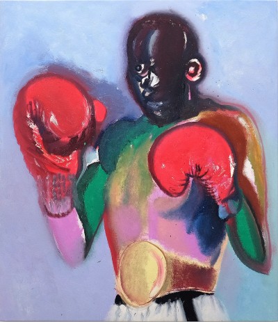 Rhys Lee - ANOTHER BIG FIGHT ; Oil on canvas - 150 x 130 cm - 202