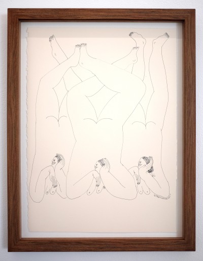 Jeffrey Cheung - DRAWING #5 ; Pen on Paper - 34.5 x 44.5cm (Framed) - 2021