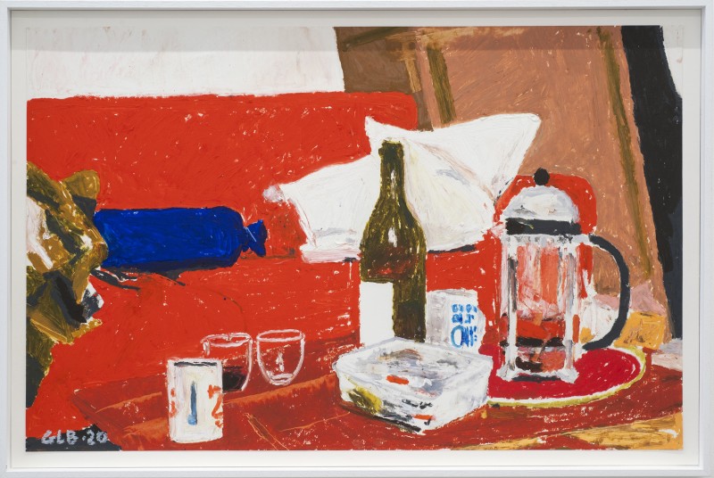 Gwendal Le Bec - UNTITLED (Bodum) ; Oil pastel - 61 x 92 cm - 2020