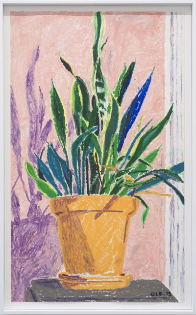 Gwendal Lebec - UNTITLED (Plantes pics) ; Oil pastel - 58 x 92 Cm - 2020