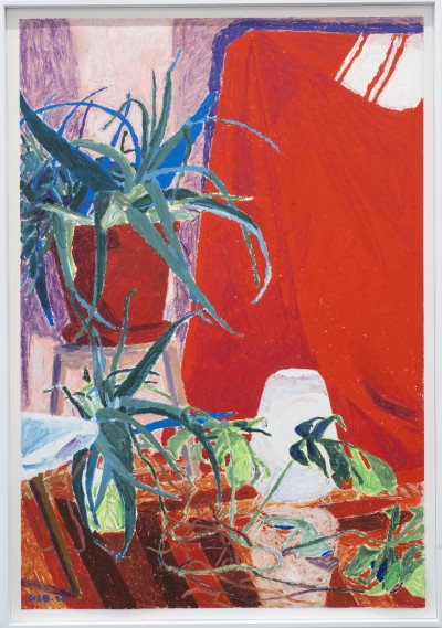 Gwendal Lebec - UNTITLED (Plantes pics) ; Oil pastel - 81 x 116 Cm - 2020
