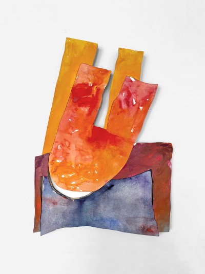 Serban Ionescu - UHOP ; Oil and watercolor on panel, 93 x 54 cm - 2026