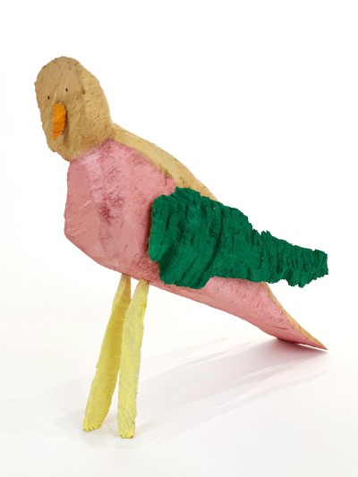 Nicolas Jullien Oiseau Rose Vert 2 35x20x10