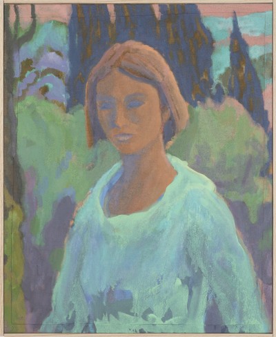 Brian Lotti - BARRAGAN SISTER ; Oil on linen - Framed : 64 x 52 cm - 2026