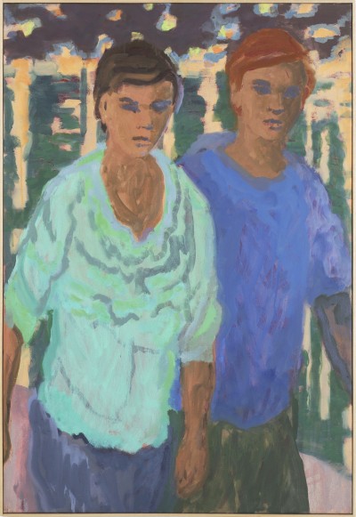 Brian Lotti - PROMENADE 4 ; Oil on linen - Framed 92,5 x 64,5 cm - 2026