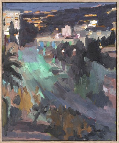 Brian Lotti - STUDY FOR AN UPHILL BATTLE ; Oil on linen - Framed : 47,5 x 39,5 cm - 2026