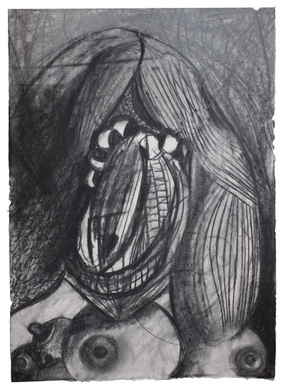 Rhys Lee - UNTITLED 13 ; Pastel & charcoal on paper - 68 x 50 cm - 2018