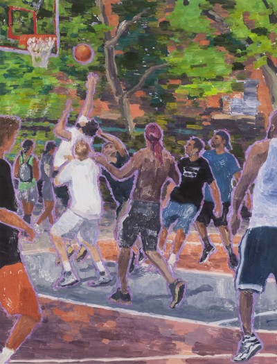 Brian Lotti - TOMKIN’S PICKUP ; Oil on Stonehedge paper - 108 x 137 cm - 2023