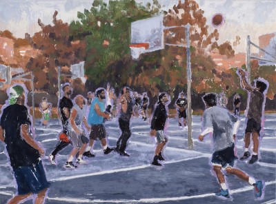 Brian Lotti - HILLVIEW, RIO DE LOS ; Oil on Stonehedge paper - 83,5 x 64,5 cm - 2023