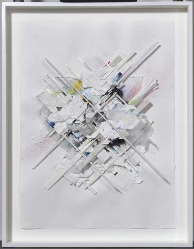 Delta - SETTING 2 ; Papercollage - 73.5 x 57.5 Cm - 2015