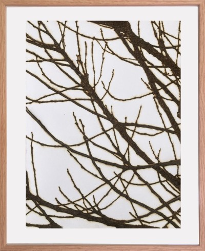 Olivier Kosta-Théfaine 'PAYSAGE DE BANLIEUE Q' ; Burned paper - 50 x 40 cm - 2024
