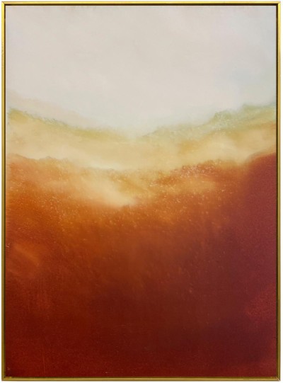 Steve Dehoux #3-2024  Oil on paper - 30,5 x 22,5 cm  Artist frame