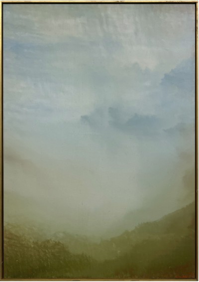 Steve Dehoux - ELISHA #51-131  Oil on paper - 2020 33,5 x 23,5 cm  Artist frame