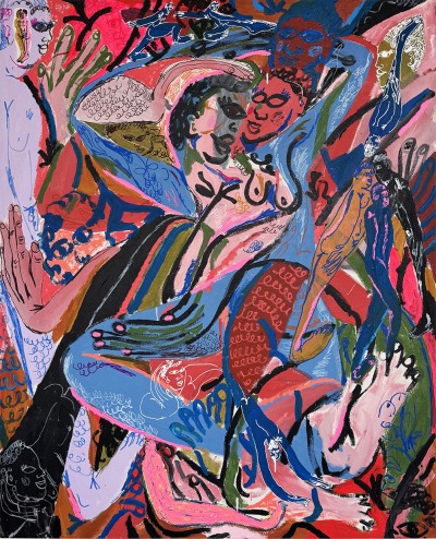 Jeffrey Cheung - UNITY ON MY MIND ; Mixed media on canvas - 122 x 151 Cm - 2025