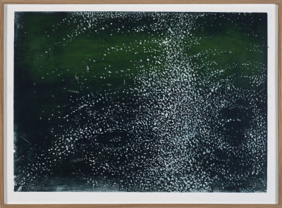 Yann Le Bec - MIDI PASSE ; Monotype ink and acrylic paint on paper - Framed: 57 x 77,5 cm - 2026