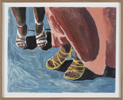 Yann Le Bec - LA MERE ET LA FILLE ; Monotype ink and acrylic paint on paper - Framed: 46,5 x 56,5 cm - 2026