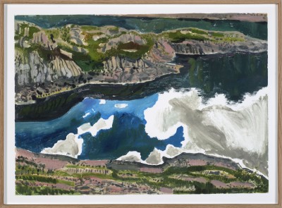 Yann Le Bec - L'ECLAIRCIE ; Monotype ink and acrylic paint on paper - Framed: 57 x 77,5 cm - 2026